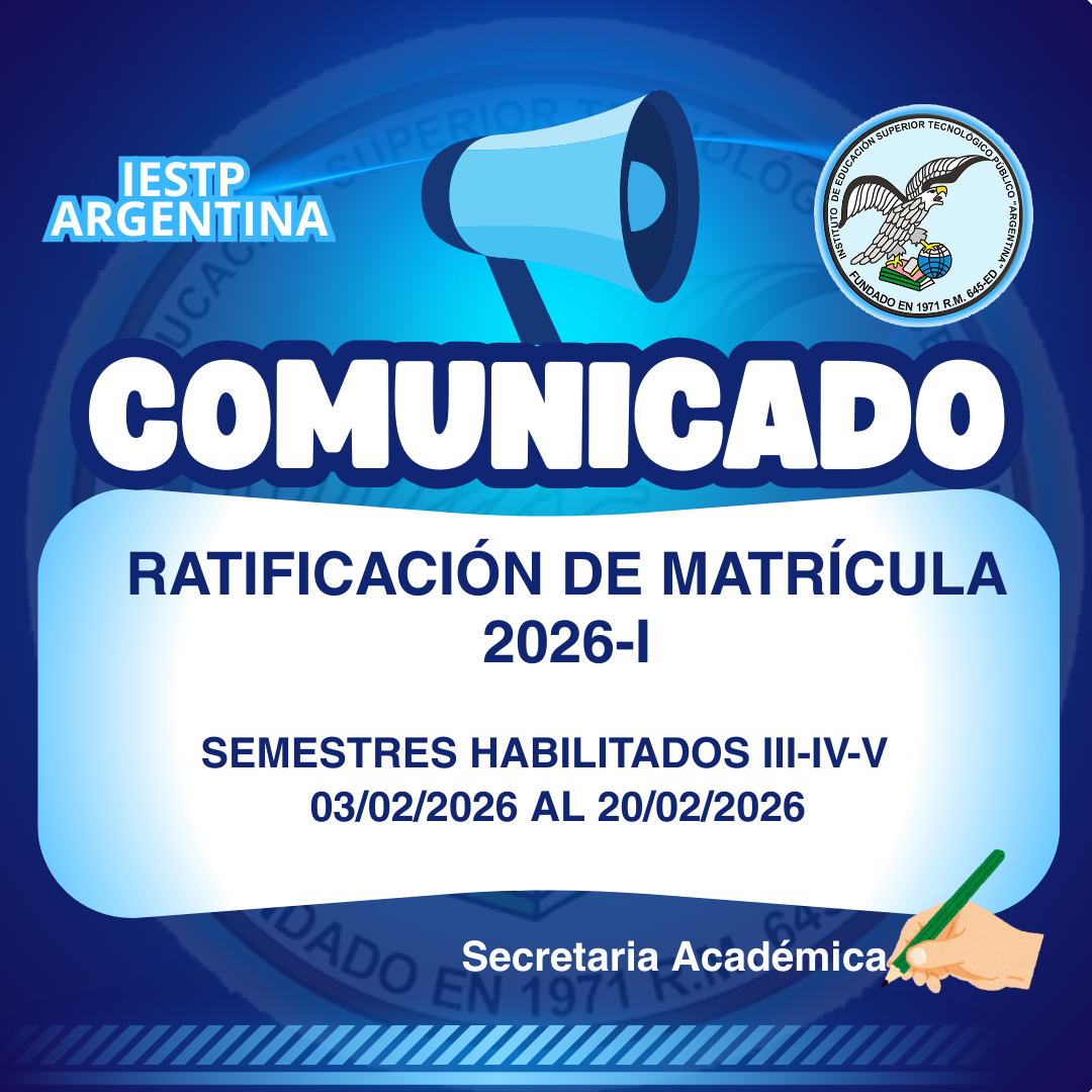 RATIFICACIÓN DE MATRÍCULA 2026-I