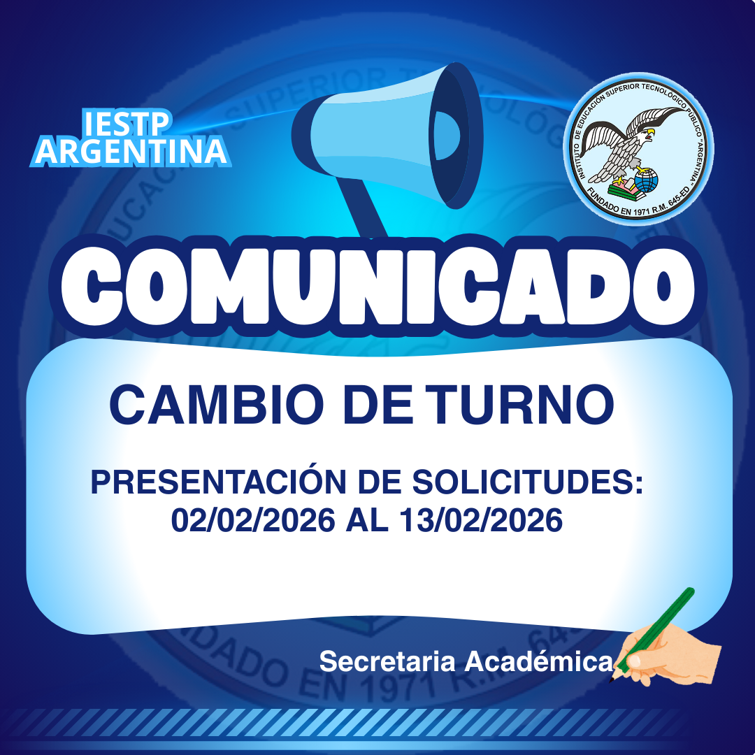 CAMBIO DE TURNO 2026