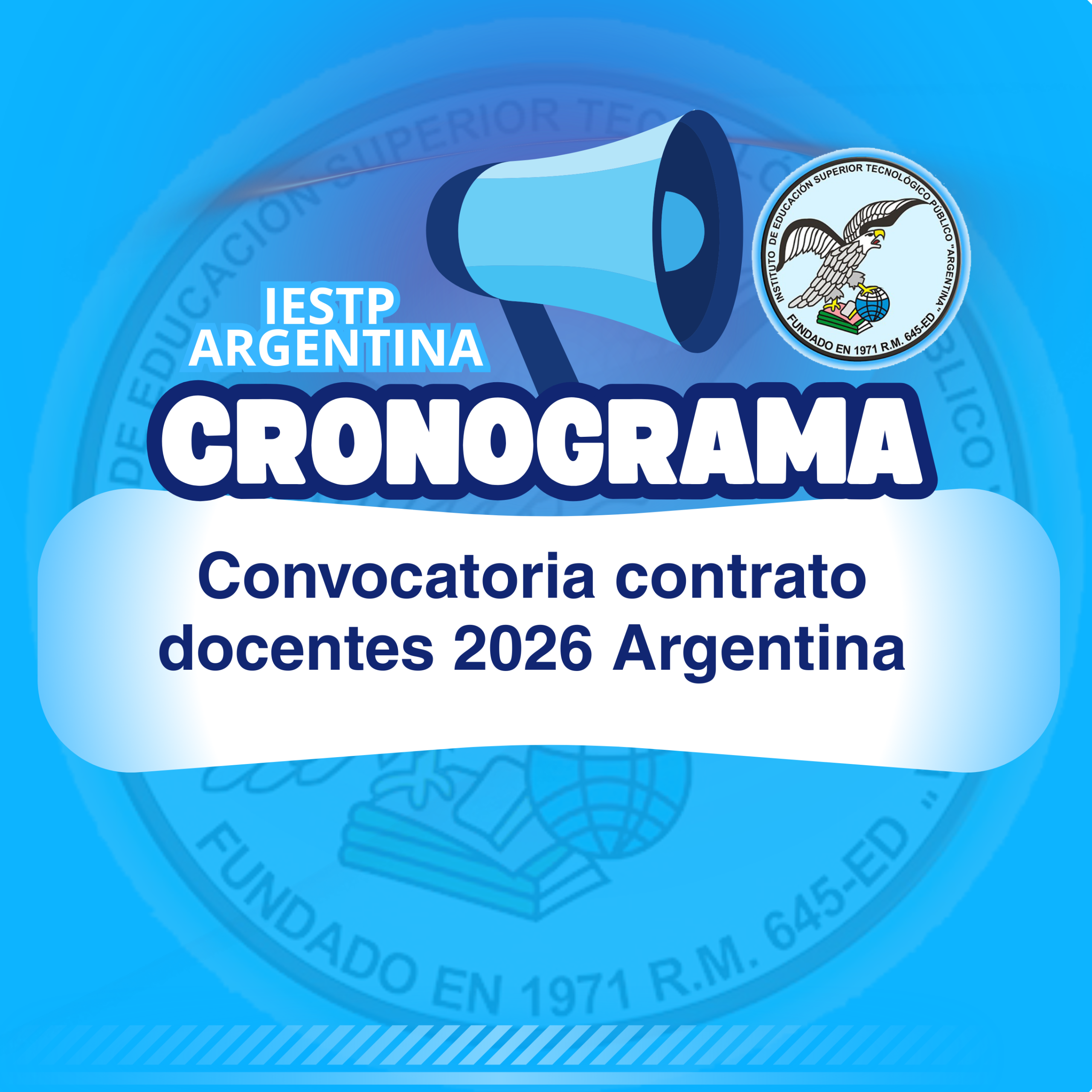 Cronograma y convocatoria contrato Docentes 2026 Argentina