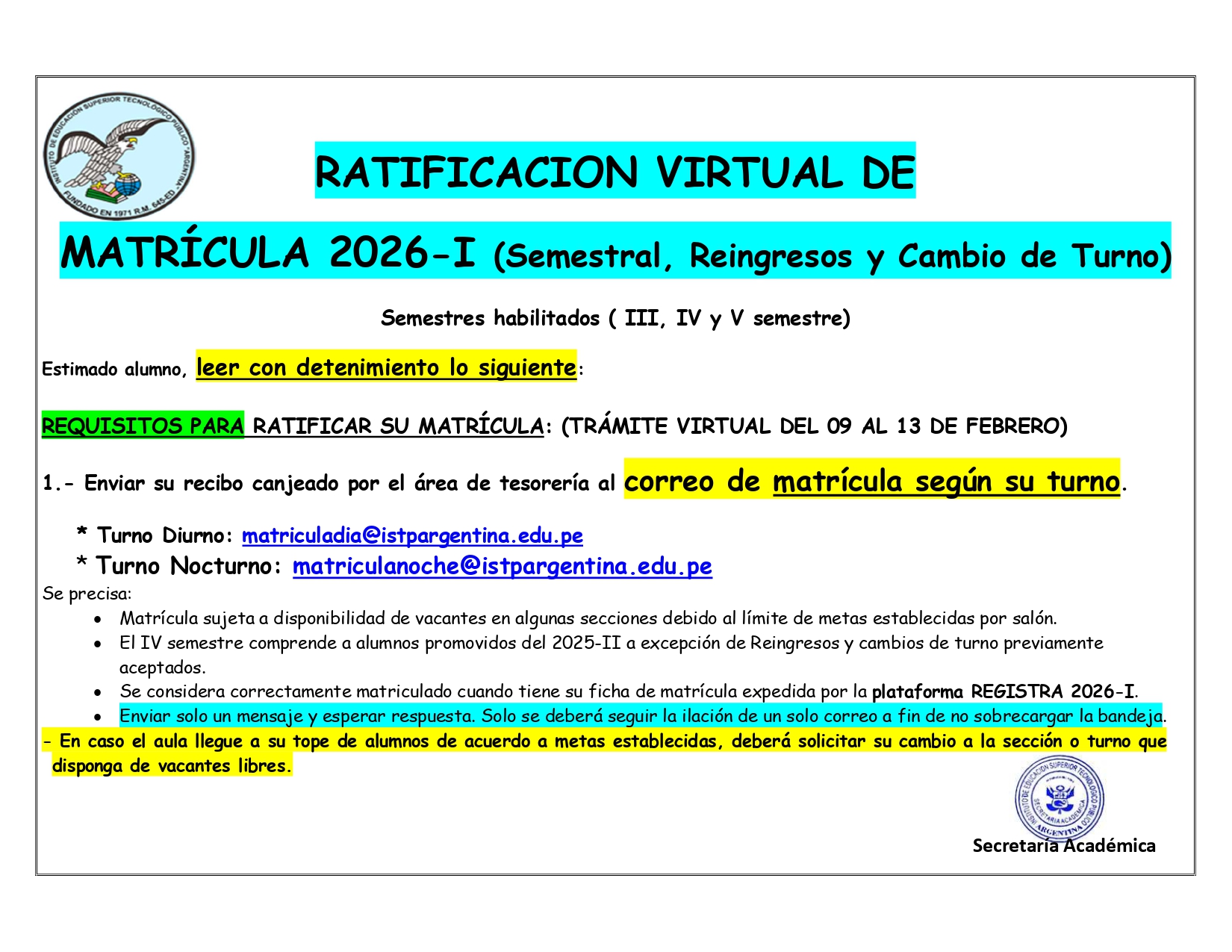 🚨 ¡MATRICÚLATE VIRTUALMENTE!