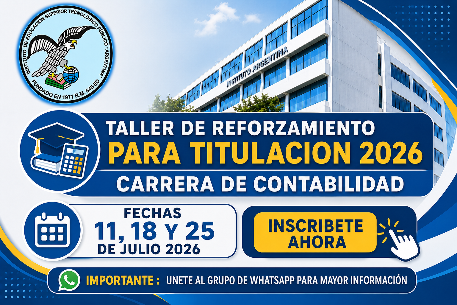 TALLER DE REFORZAMIENTO DE LA CARRERA DE CONTABILIDAD