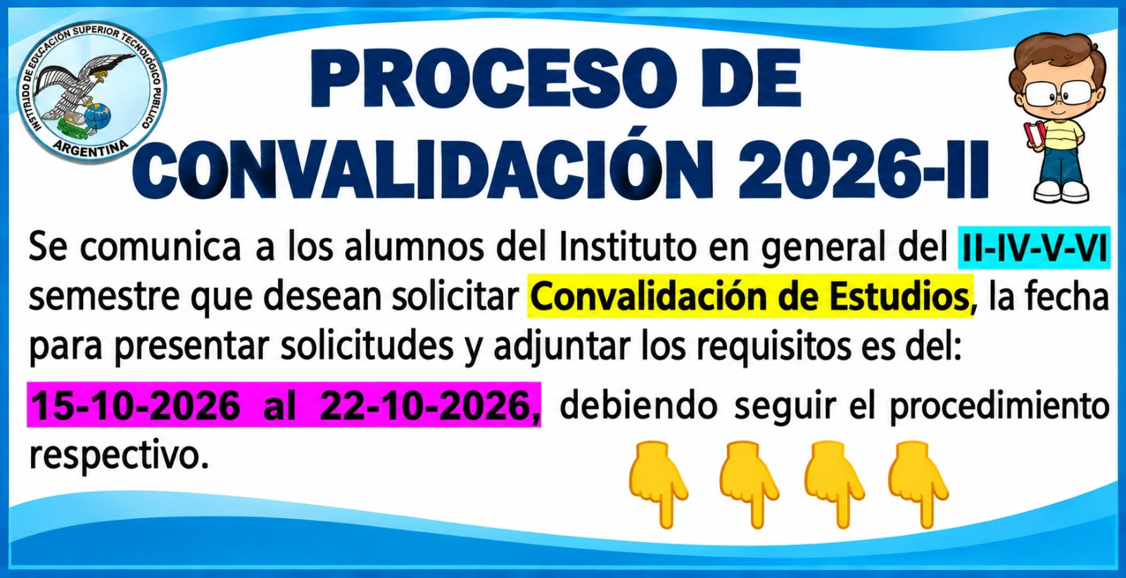 PROCESO DE CONVALIDACIÓN 2026-II